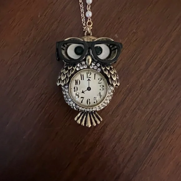 Betsy Johnson Owl Pendant Necklace.Black & Silver.Brand new with tags. - Picture 10 of 10